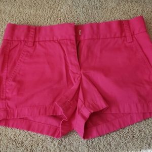 J. Crew Chino Shorts Hot Pink Size 4